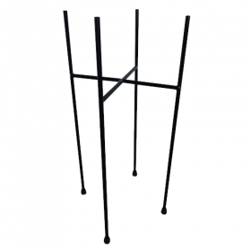 Soporte de metal en cruz para maceta